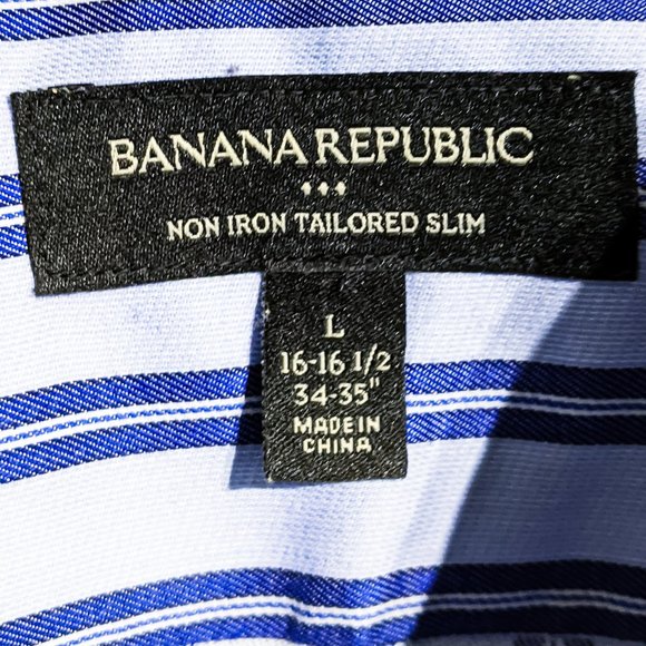 Banana Republic shirt, tailored fit, men's large - Picture 13 of 14